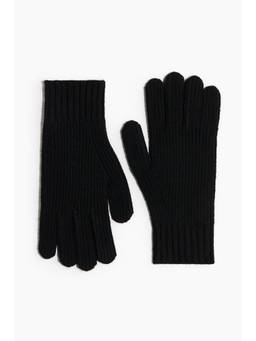 H&M - Women Black Knitted Gloves