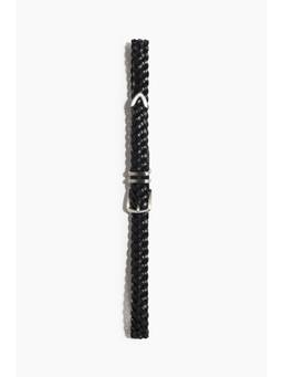 H&M - Men Black Braided Leather Belt