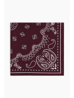 H&M - Men Red Cotton Neck Scarf