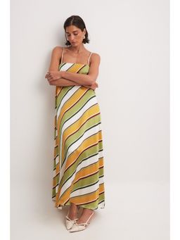 NA-KD - Viscose Maxi Dress-Stripe Print