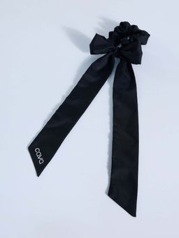 Cava Athleisure - Black Bow Scrunchie