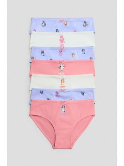 H&M - Girls White 7-Pack Cotton Briefs