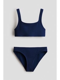 H&M - Girls Blue Textured Bikini Set