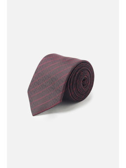 Allen Solly - Men Maroon Stripes Formal Tie