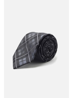 Allen Solly - Men Grey Checks Formal Tie