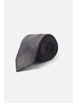 Allen Solly - Men Grey Checks Formal Tie