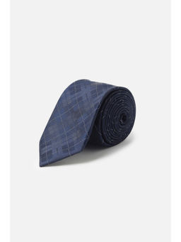 Allen Solly - Men Navy Blue Checks Formal Tie