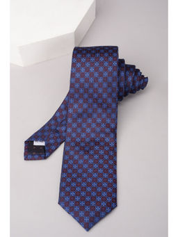 Louis Philippe - Men Blue Textured Tie