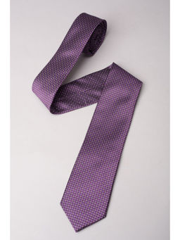 Louis Philippe - Men Purple Textured Tie