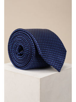 Louis Philippe - Men Navy Blue Textured Tie