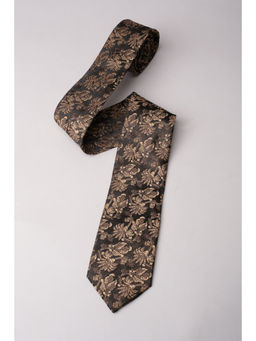 Louis Philippe - Men Brown Floral Tie