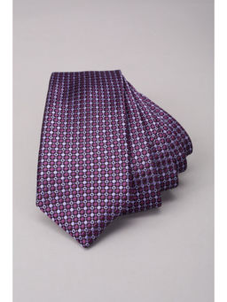 Louis Philippe - Men Purple Embroidered Tie