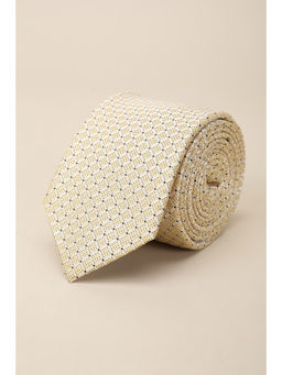 Louis Philippe - Men Beige Textured Tie