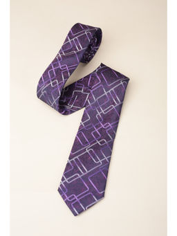 Louis Philippe - Men Purple Paisley Tie