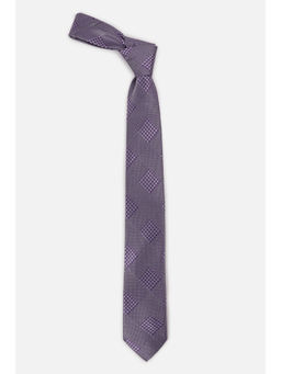 Louis Philippe - Men Purple Embroidered Tie