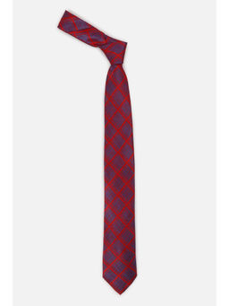 Louis Philippe - Men Red Textured Tie