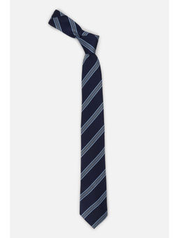 Louis Philippe - Men Navy Blue Stripes Tie