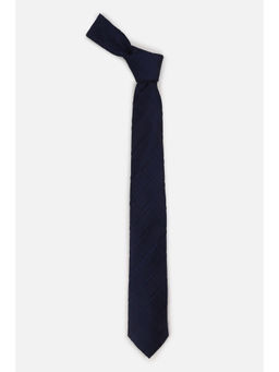 Louis Philippe - Men Navy Blue Checks Tie