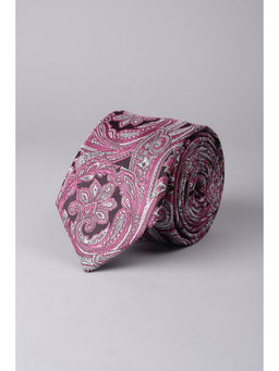 Louis Philippe - Men Pink Paisley Tie