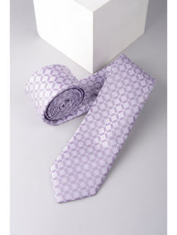Louis Philippe - Men Lavender Embroidered Tie