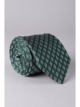 Louis Philippe - Men Green Embroidered Tie