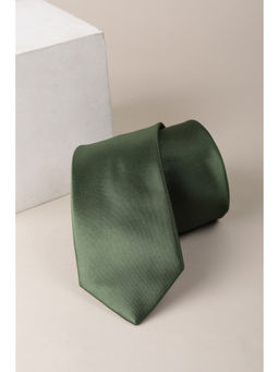 Louis Philippe - Men Green Solid Tie