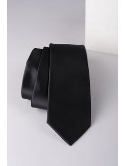 Louis Philippe - Men Black Solid Tie