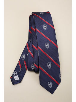 Louis Philippe - Men Navy Blue Stripes Tie