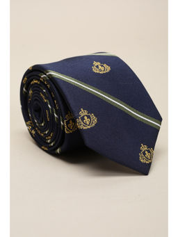 Louis Philippe - Men Navy Blue Stripes Tie