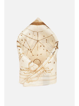 Peter England - Men Beige Printed Party Pocket Square