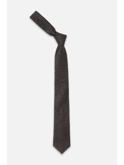 Peter England - Men Black Paisley Tie