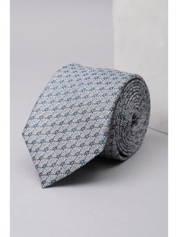 Peter England - Men Grey Embroidered Tie
