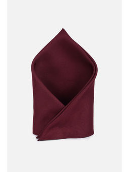 Van Heusen - Men Maroon Solid Party Pocket Square