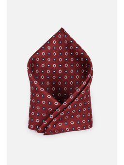 Van Heusen - Men Maroon Print Printed Party Pocket Square