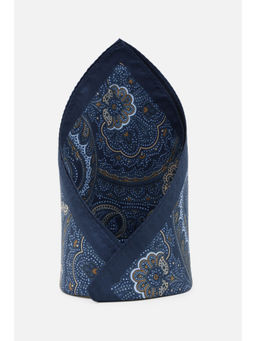 Van Heusen - Men Navy Blue Floral Party Pocket Square