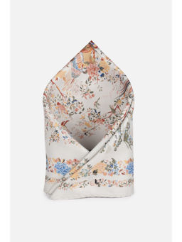 Van Heusen - Men White Floral Party Pocket Square