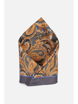Van Heusen - Men Orange Floral Party Pocket Square