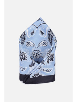 Van Heusen - Men Light Blue Floral Party Pocket Square