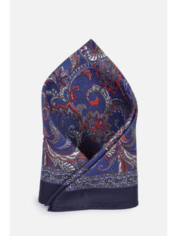 Van Heusen - Men Navy Blue Floral Party Pocket Square