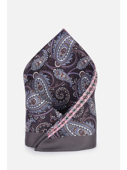 Van Heusen - Men Grey Floral Party Pocket Square