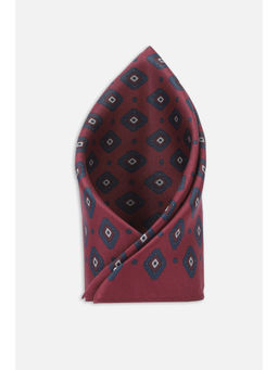 Van Heusen - Men Maroon Print Printed Party Pocket Square