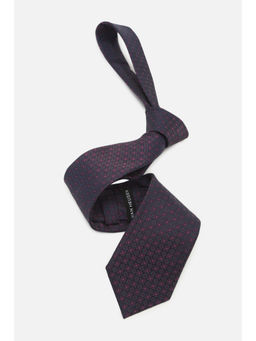 Van Heusen - Men Navy Blue Embroidered Formal Tie