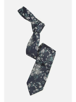 Van Heusen - Men Navy Blue Floral Formal Tie