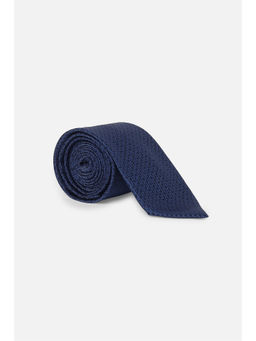 Van Heusen - Men Navy Blue Textured Formal Tie