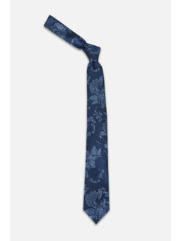 Van Heusen - Men Navy Blue Floral Formal Tie