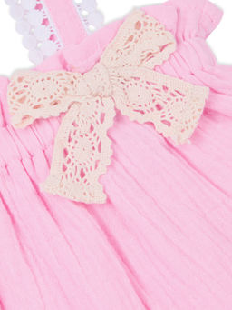 My Milestones - Printed Baby Girl Round Neck Tee With Double Cloth Woven Shorts(Set of 2)