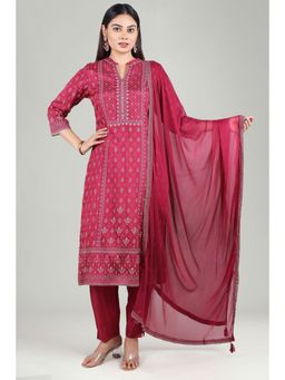 Cotton Culture - Cotton Straight Printed Kurta & Pant with Dupatta (Set of 3)