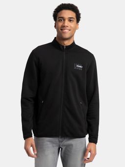 Jockey - UM55 Men Super Combed Cotton Rich Fleece Jacket - Black