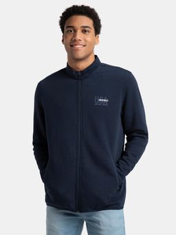 Jockey - UM55 Men Super Combed Cotton Rich Fleece Jacket - Navy