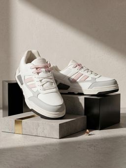 North Star - Women Pink Canvas Lace-Up Sneakers